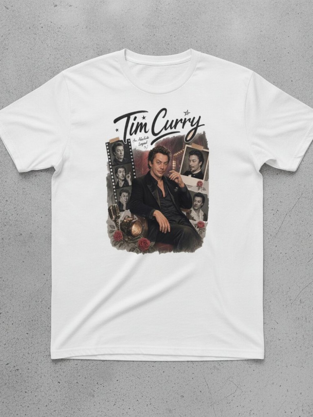 Tim Curry Graphic T-Shirt, Vintage-Inspired Movie & Theater Fan Tee